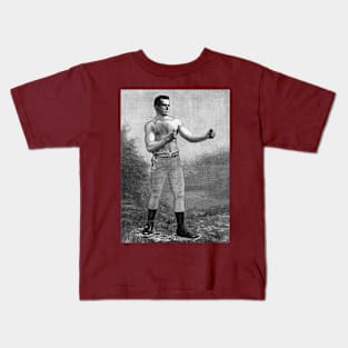 Vintage Sports Boxing, Profile of Victorian Boxer Kids T-Shirt